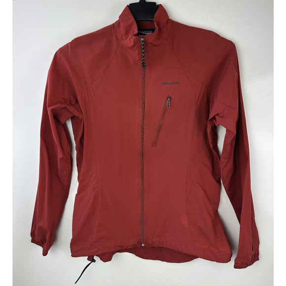 Patagonia 02 Vtg Y2k Stretch Velocity Shell Jacket Full Zip Red Women's Small - Picture 9 of 16
